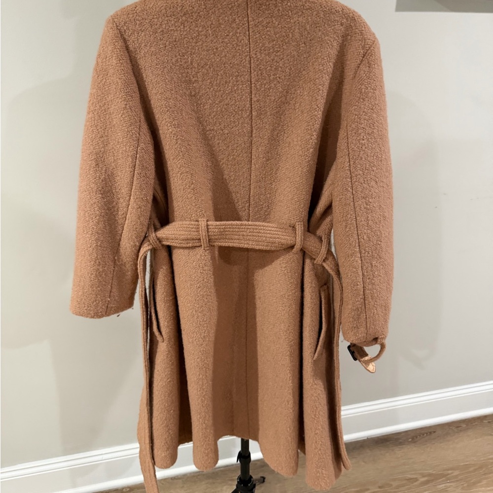 Bebe Women's Cozy Tan Teddy Coat - Picture 4 of 7